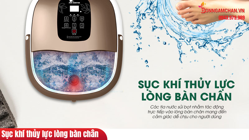 Công nghệ sục khí thủy lực trong bồn ngâm chân là gì?